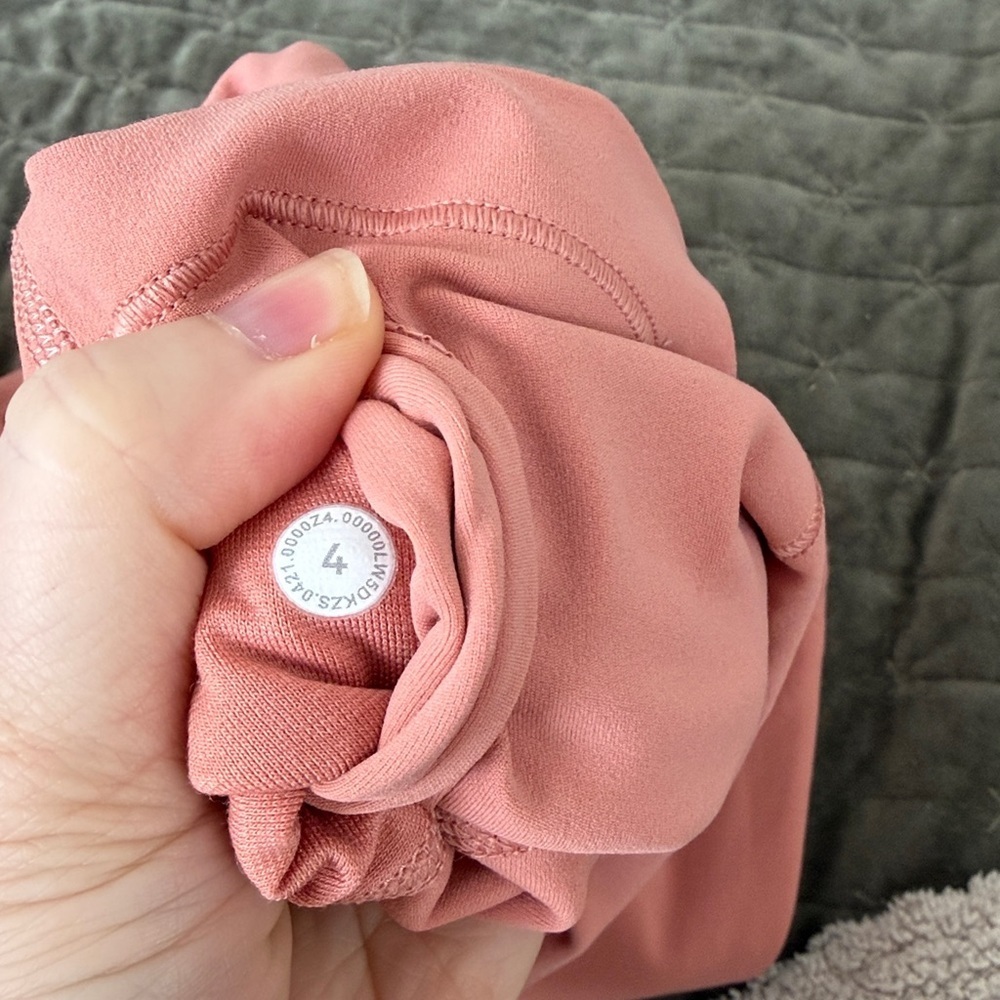NWOT Lululemon Align High-Rise Leggings 25" briar rose salmon peachy pink size 4 - Picture 9 of 9